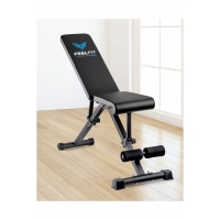 Banca multifunctionala fitness, reglabila, negru,Feel Fit, FF035